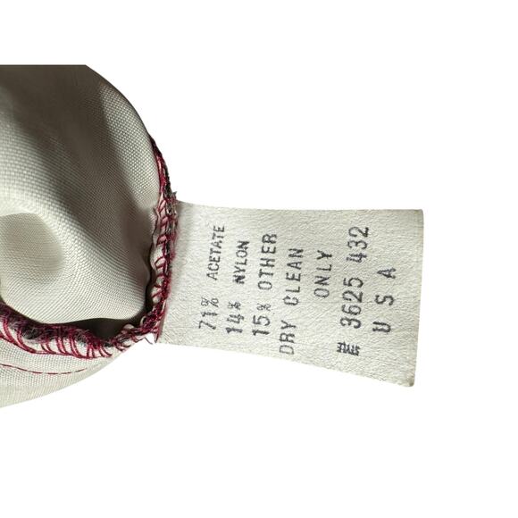 Cachet by Bari Protas Burgundy Burnout Dress Size 11/12 Party - Picture 7 of 8